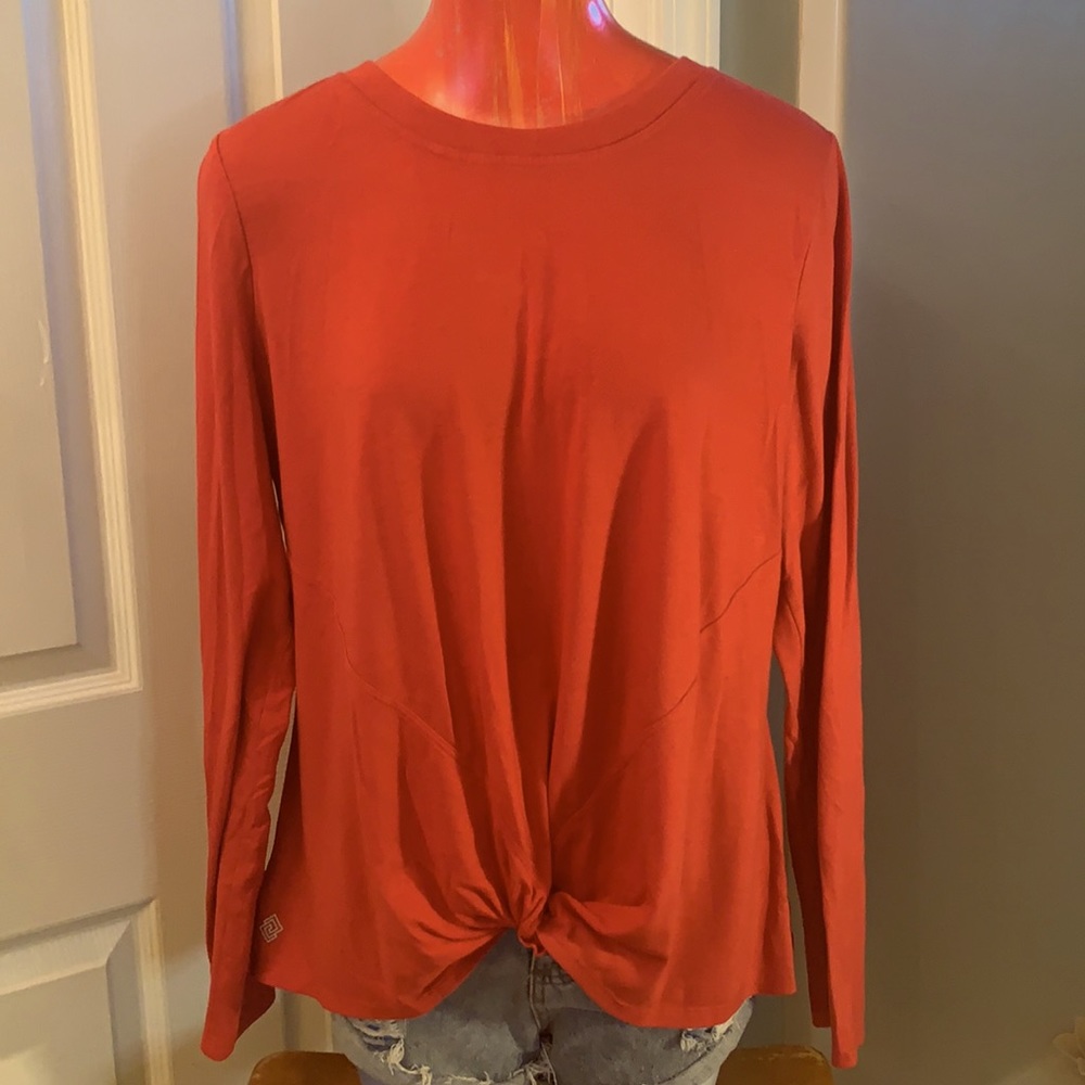 ZELOS Red Knot Top
